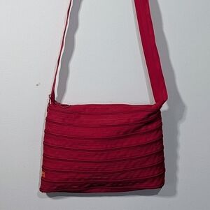 Zip It Zipper Crossbody Bag Red Novelty Purse Multi Zip Lightweight Y2K